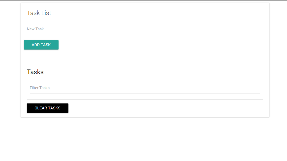  A picture showing Vean todo list app